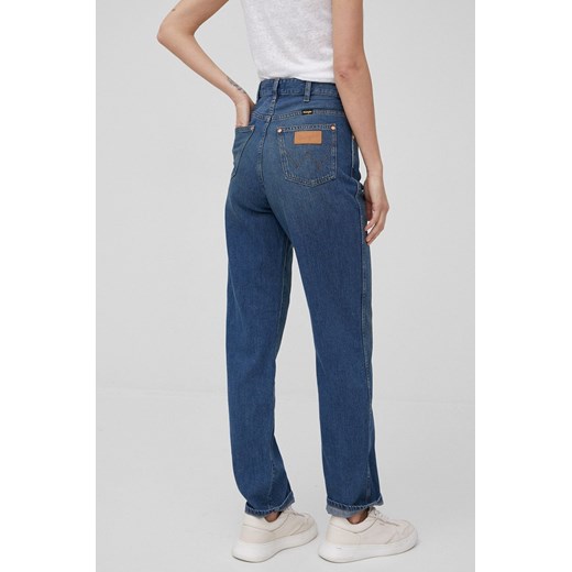 Wrangler jeansy MOM STRAIGHT SUMMERTIME damskie high waist Wrangler 28/32 ANSWEAR.com