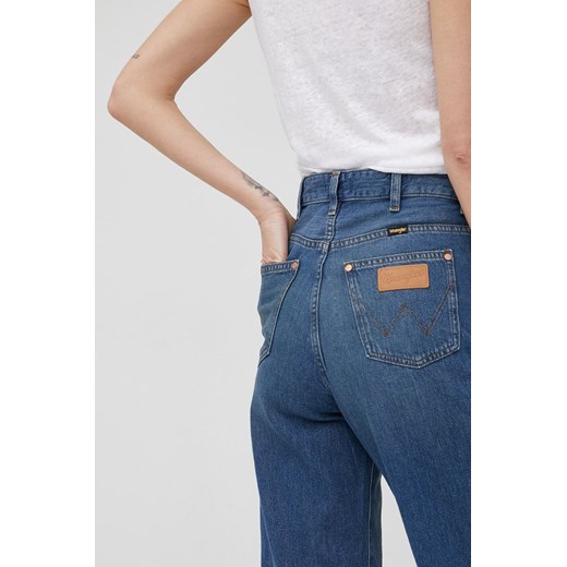 Wrangler jeansy MOM STRAIGHT SUMMERTIME damskie high waist Wrangler 28/30 ANSWEAR.com