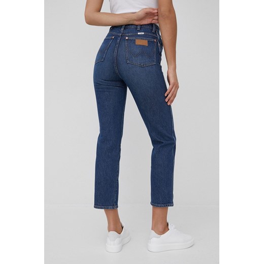 Wrangler jeansy WILD WEST NIGHT SHIFT damskie high waist Wrangler 26/32 ANSWEAR.com