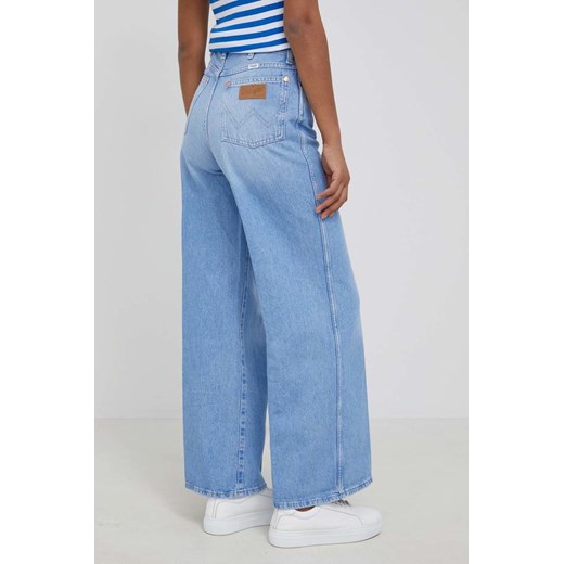 Wrangler jeansy WORLD WIDE CRYSTAL ICE damskie high waist Wrangler 28/32 ANSWEAR.com