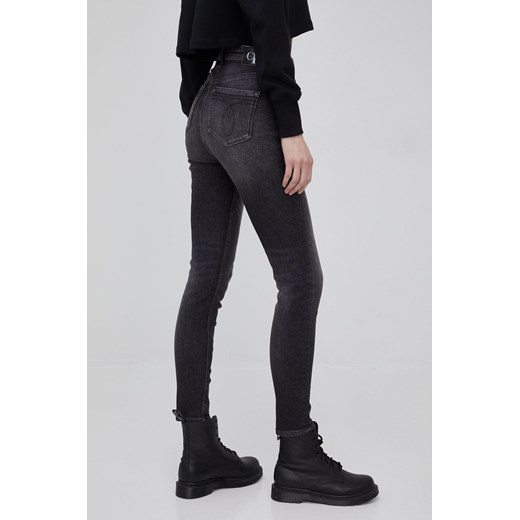 Calvin Klein Jeans jeansy damskie high waist 27 ANSWEAR.com