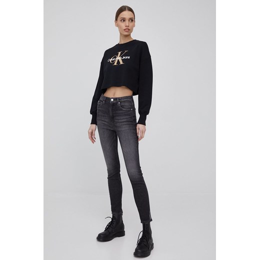 Calvin Klein Jeans jeansy damskie high waist 28 ANSWEAR.com