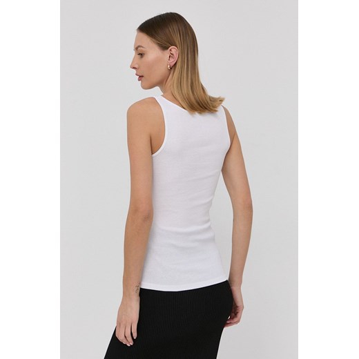 Guess top bawełniany kolor biały Guess M ANSWEAR.com