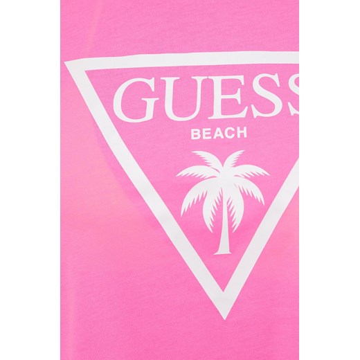 Guess t-shirt damski kolor różowy Guess M ANSWEAR.com