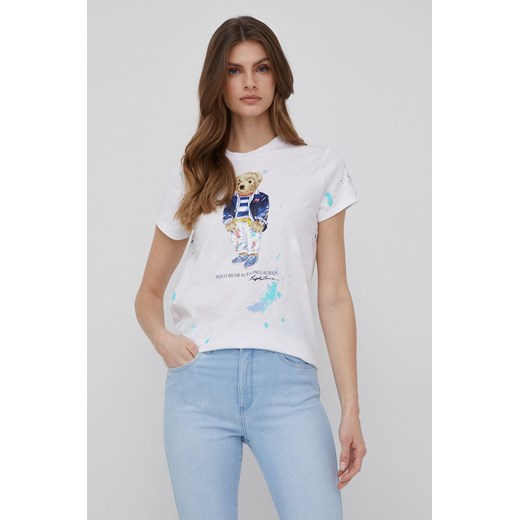 Polo Ralph Lauren t-shirt bawełniany kolor biały Polo Ralph Lauren M ANSWEAR.com