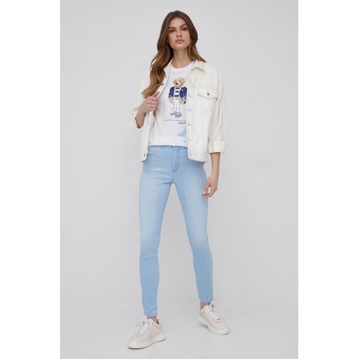 Polo Ralph Lauren t-shirt bawełniany kolor biały Polo Ralph Lauren M ANSWEAR.com