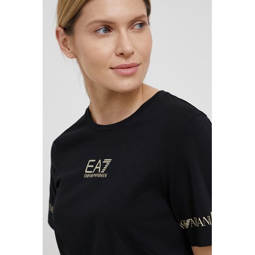 EA7 Emporio Armani T-shirt damski kolor czarny XS ANSWEAR.com