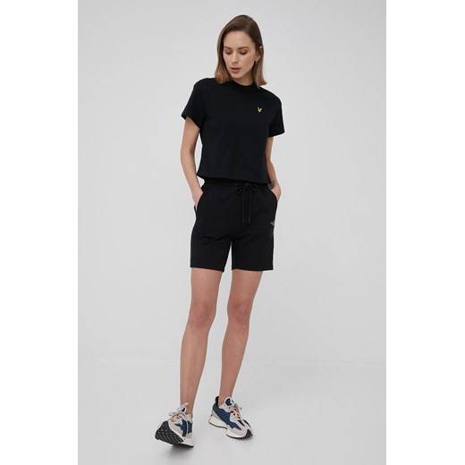 Lyle & Scott t-shirt bawełniany kolor czarny Lyle & Scott S ANSWEAR.com