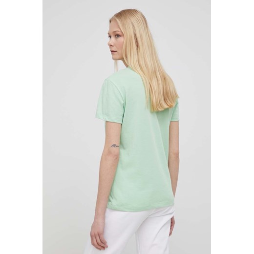 Lacoste t-shirt damski kolor zielony Lacoste 34 ANSWEAR.com