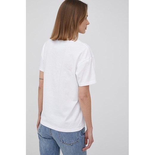 Napapijri t-shirt bawełniany kolor biały Napapijri XS ANSWEAR.com