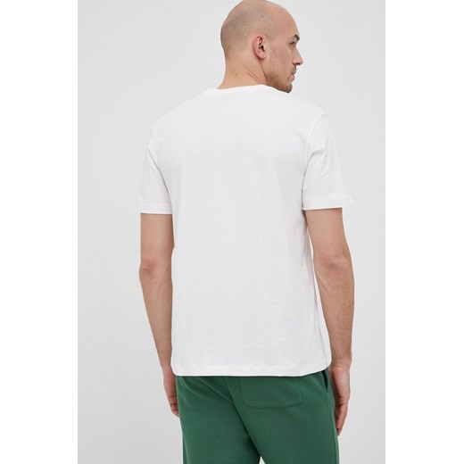 Trussardi T-shirt bawełniany kolor biały z nadrukiem Trussardi L ANSWEAR.com