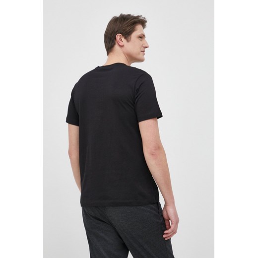 Trussardi T-shirt bawełniany kolor czarny z nadrukiem Trussardi S ANSWEAR.com