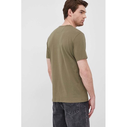 C.P. Company t-shirt bawełniany kolor zielony z nadrukiem XL ANSWEAR.com