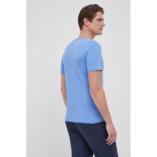 T-shirt męski niebieski Polo Ralph Lauren młodzieżowy na wiosnę 