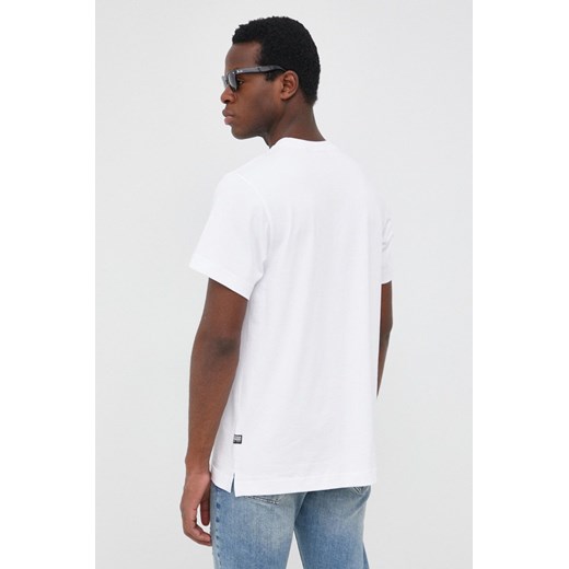 G-Star Raw t-shirt bawełniany kolor biały gładki XXL ANSWEAR.com