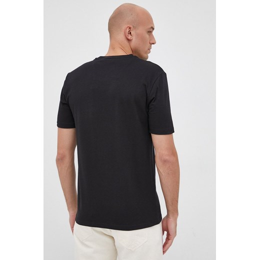 Boss t-shirt męski kolor czarny z nadrukiem M ANSWEAR.com
