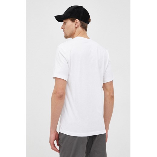 Blauer t-shirt bawełniany kolor biały z nadrukiem L ANSWEAR.com