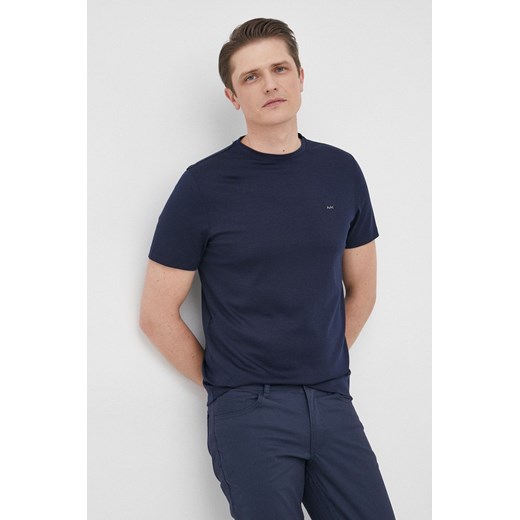 Michael Kors t-shirt bawełniany CB95FJ2C93 kolor granatowy gładki ze sklepu ANSWEAR.com w kategorii T-shirty męskie - zdjęcie 135098929