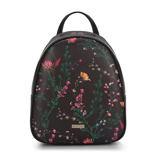 Damski plecak z ekoskóry klasyczny w kwiaty klasyczny Wittchen WITTCHEN