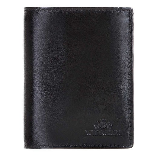 Męski portfel ze skóry mały czarny ze sklepu WITTCHEN w kategorii Portfele męskie - zdjęcie 135122636