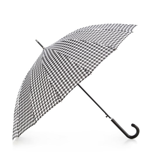 Parasol półautomatyczny szeroki biało-czarny ze sklepu WITTCHEN w kategorii Parasole - zdjęcie 135126925