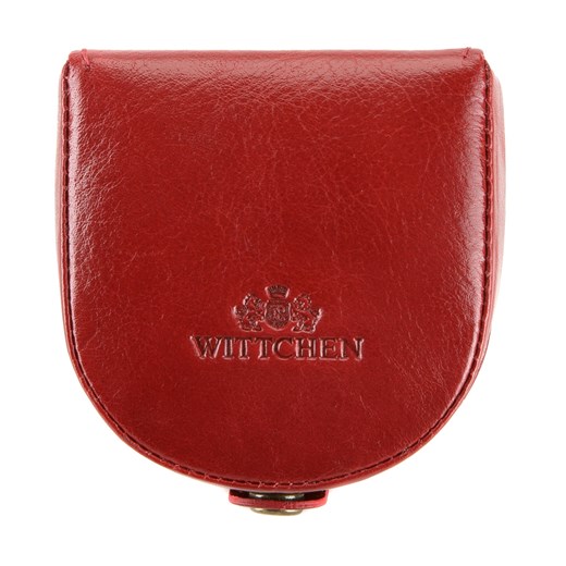 Damski portfel skórzany w kształcie podkowy czerwony ze sklepu WITTCHEN w kategorii Portfele damskie - zdjęcie 135127956