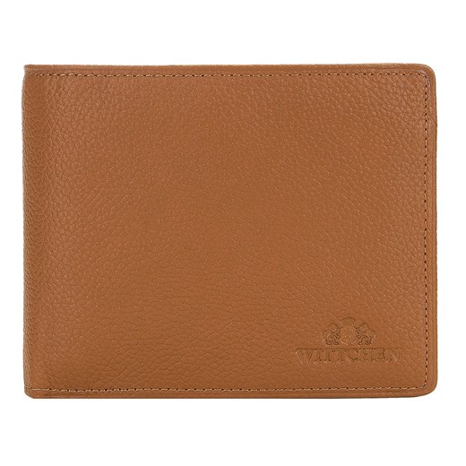 Męski portfel ze skóry rozkładany średni brązowy ze sklepu WITTCHEN w kategorii Portfele męskie - zdjęcie 135128065