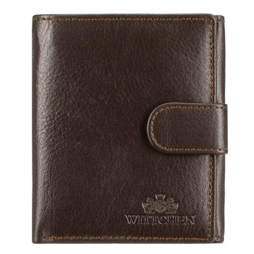 Skórzany portfel damski brązowy ze sklepu WITTCHEN w kategorii Portfele męskie - zdjęcie 135128105