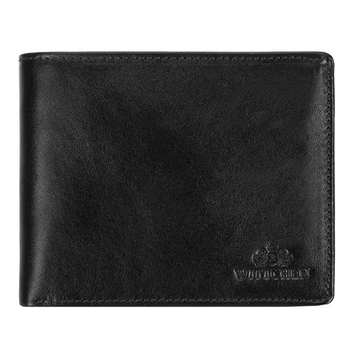 Skórzany portfel męski mieszczący dowód rejestracyjny czarny ze sklepu WITTCHEN w kategorii Portfele męskie - zdjęcie 135128136