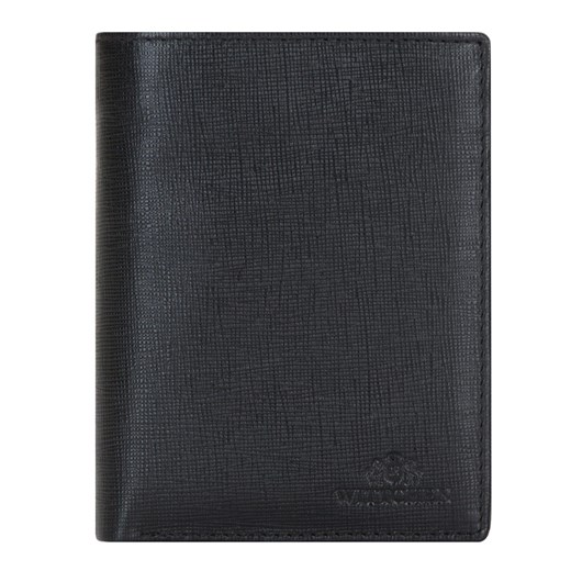 Czarny portfel męski ze skóry naturalnej czarny ze sklepu WITTCHEN w kategorii Portfele męskie - zdjęcie 135128168