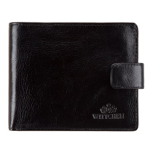 Męski portfel skórzany prosty czarny ze sklepu WITTCHEN w kategorii Portfele męskie - zdjęcie 135128226