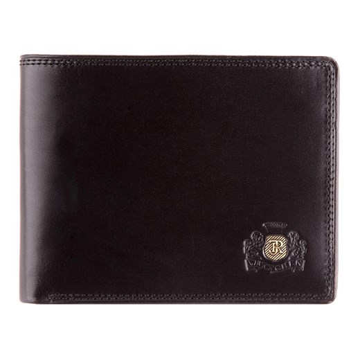 Męski portfel z herbem średni czarny ze sklepu WITTCHEN w kategorii Portfele męskie - zdjęcie 135129137
