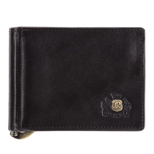 Banknotówka skórzana z herbem czarna ze sklepu WITTCHEN w kategorii Portfele damskie - zdjęcie 135129458