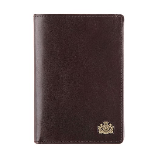 Męski portfel skórzany z podzielonym wnętrzem ciemny brąz ze sklepu WITTCHEN w kategorii Portfele męskie - zdjęcie 135129618