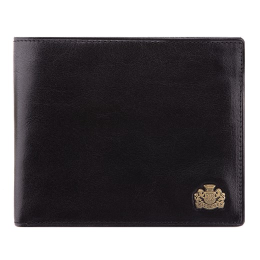 Męski portfel skórzany z dwoma suwakami czarny ze sklepu WITTCHEN w kategorii Portfele męskie - zdjęcie 135129665