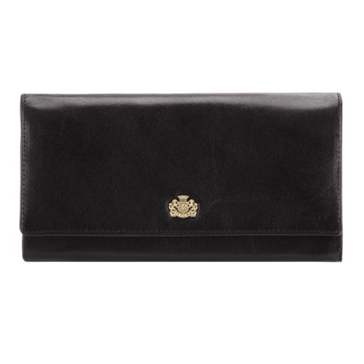 Damski portfel skórzany z herbem duży czarny ze sklepu WITTCHEN w kategorii Portfele damskie - zdjęcie 135129678