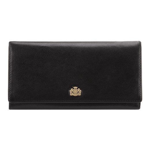 Damski portfel ze skóry z herbem duży czarny ze sklepu WITTCHEN w kategorii Portfele damskie - zdjęcie 135131146