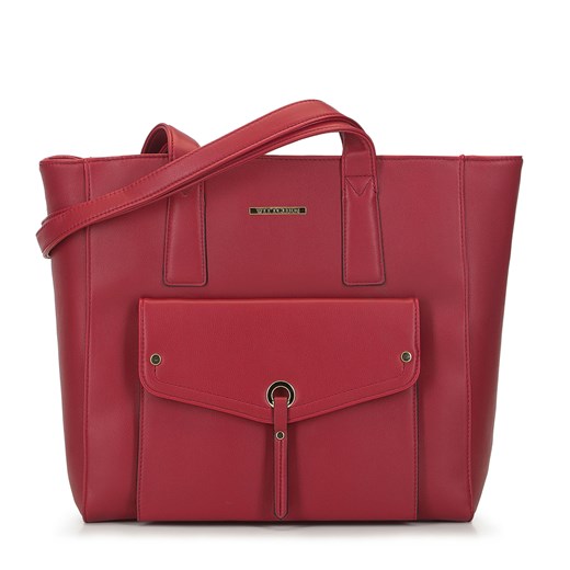 Torebka shopperka z dekoracyjną klapą na froncie Wittchen okazja WITTCHEN