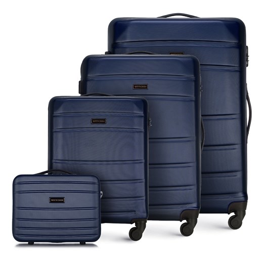 Zestaw walizek z ABS-u tłoczonych Wittchen okazyjna cena WITTCHEN