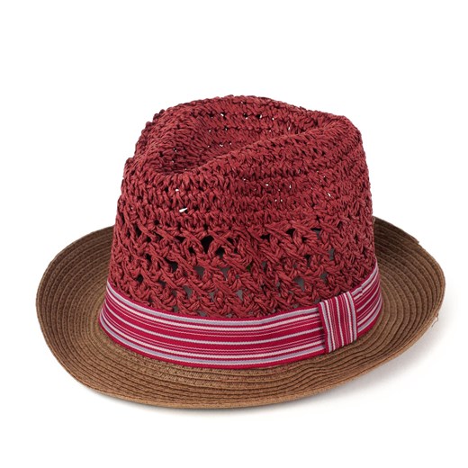 Kapelusz trilby - miękki i na lato szaleo czerwony kapelusz