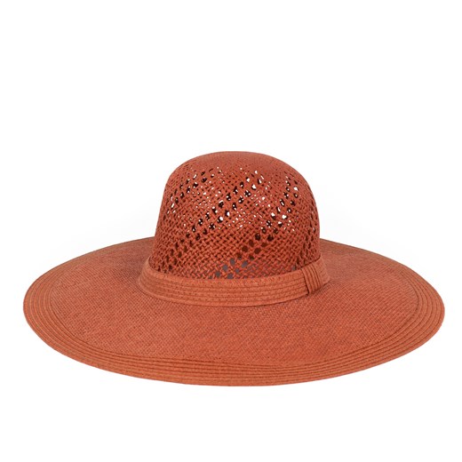 Naturalny kapelusz na lato szaleo pomaranczowy kapelusz