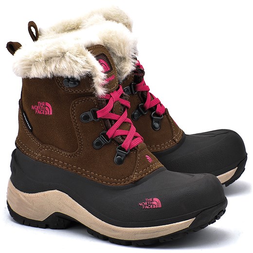 Mcmurdo Boot - Brązowe Nubukowe Śniegowce Dziecięce - TOAV5YG3G mivo-kids czarny Botki