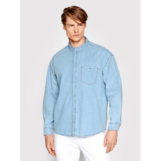Koszula jeansowa Unisex Michigan Niebieski Oversize Americanos XL okazja MODIVO