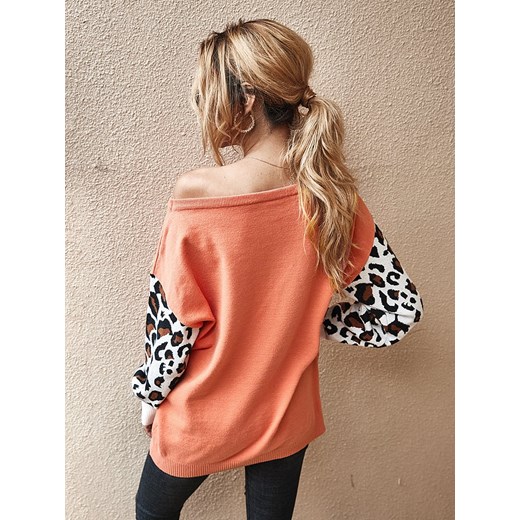 Sweter w kolorze pomarańczowym Tina XL okazja Limango Polska