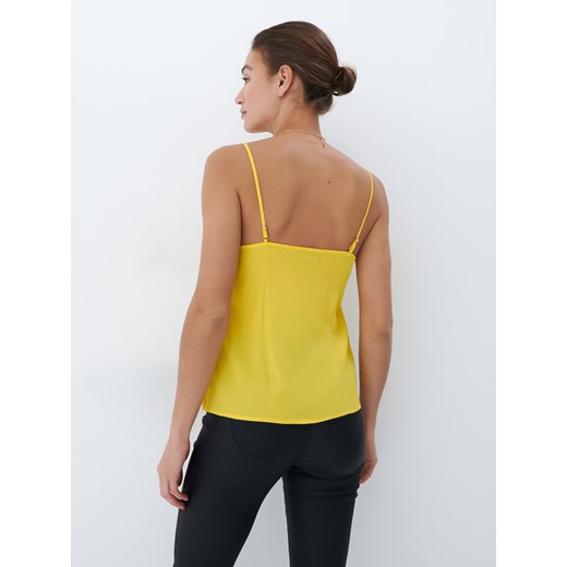 Mohito - Neonowy top z wiskozy - Żółty Mohito 42 Mohito