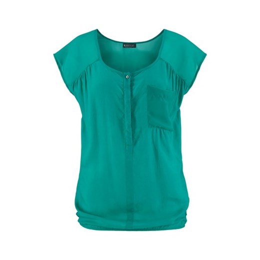 Bluzka zielony halens-pl turkusowy bluzka