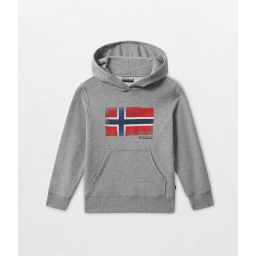 Dziecięca bluza NAPAPIJRI K BIBU H MEDIUM GREY MELANGE Napapijri promocyjna cena Sportstylestory.com