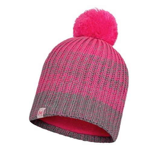 Dziecięca czapka zimowa BUFF KNITTED & FLEECE HAT GELLA PUMPKIN PINK - różowa Buff One-size wyprzedaż Sportstylestory.com