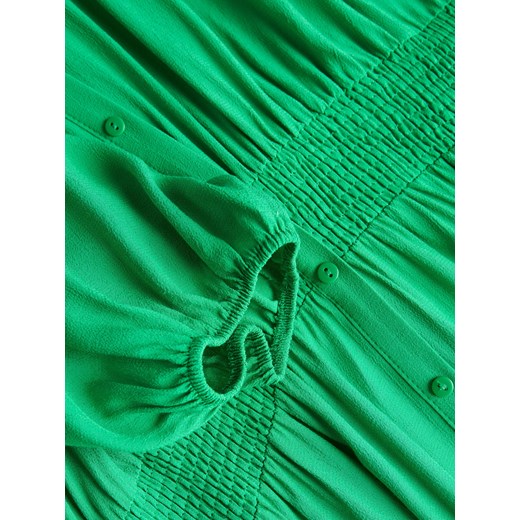 Reserved - Sukienka z wiskozy midi - Zielony Reserved 3XL Reserved