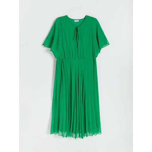 Reserved - Plisowana sukienka - Zielony Reserved 3XL Reserved